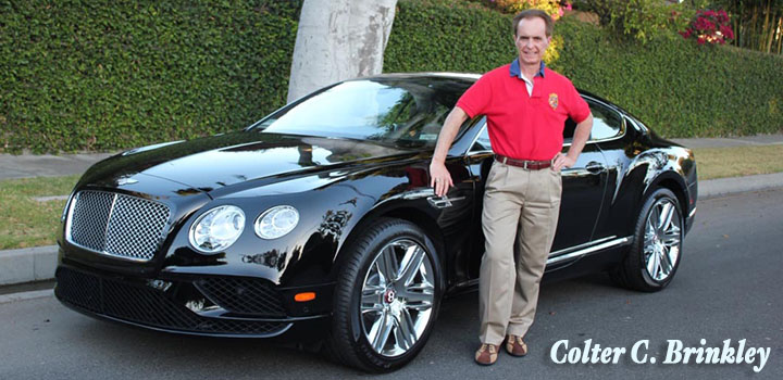 Colter Brinkley gets a new 2016 Bentley Continental GT V8 with the Zurvita Crown Ambassador Car Program.